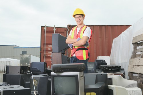 Professional waste clearance team in Sidcup using specialized equipment